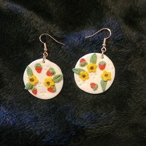 Polymer clay earrings